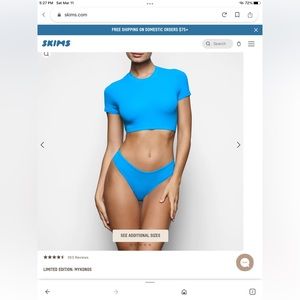 Skims super cropped t-shirt